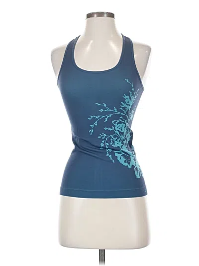 Pre-owned Maaji Tank Top Blue Halter Neckline Tops