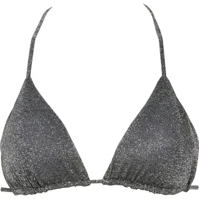 Maaji Triangle Reversible Bikini Top In Black