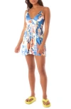 Maaji Tropical Bliss Cover-up Sundress In Blue