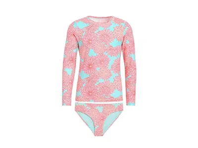 Maaji Tropical Bloom Odyssey Girls Swimwear (little Kid/big Kid) Girl's Sets Open Blue : 6 Little Kids, Po