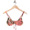 Maaji Twister Jade Bikini Top In Pink Multi