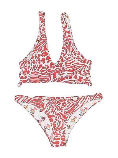Pre-owned Maaji Two Piece Swimsuit In Red