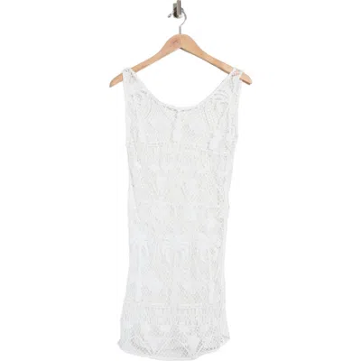 Maaji Vacay Knit Cover-up Minidress In White