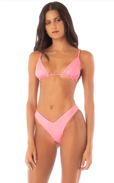 Maaji Valerya Bikini Bottom In Taffy Pink
