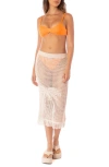 Maaji Vanilla Cream Tano Sheer Cover-up Skirt In Multi