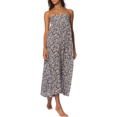 Maaji Victoria Isabelle Cover-up Dress In White/black Multicolor