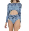 Maaji Victorian Wall Adeline Cut Out One Piece In Blue In Blue