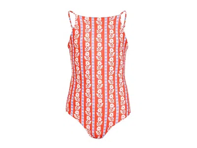 Maaji Vintage Bloom Eagle Girls One Piece (toddler/little Kid/big Kid) Girl's Swimsuits One Piece Bright R In Red
