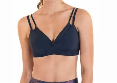 Maaji Vivacity Depth Low Impact Sports Bra In Azul In Multi