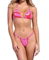 Maaji Wave Balmy Sliding Triangle Bikini Top In Multi In Multi