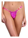 Maaji Wave Selva Split Strap Bikini Bottom In Pink In Pink