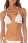 Maaji White Whisper Balmy Reversible Bikini Top In White