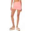 Maaji Wilder Ruched Cover-up Miniskirt In Bright Pink