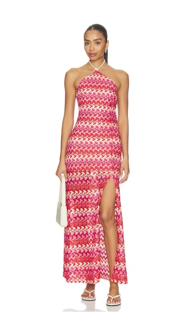 Maaji Wine Bloom Helsie Dress In Red