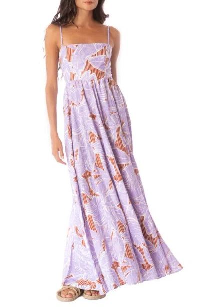 Maaji Wisteria Bloom Ela Cover-up Dress In Purple