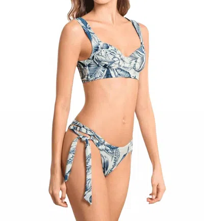 Maaji Women's Calla Lily Bikini Top In Yacht In Multi