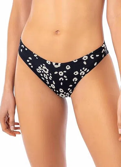 Maaji Women's Sublimity Signature Bikini Bottom In Ink Cheetah In Black