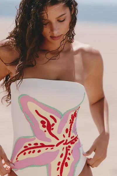 Maaji X Anthropologie Gypsies One Piece Swimsuit In White