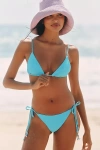 Maaji X Anthropologie Side-tie Bikini Bottoms In Blue
