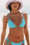 Maaji X Anthropologie Triangle Bikini Top In Blue