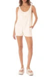 Maaji Zayden Embroidered Cotton Cover-up Romper In Neutral