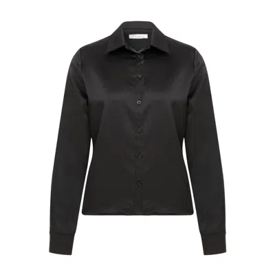 Maan Istanbul Women's Smooth Satin Black Shirt – Days