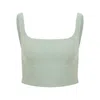 Maan Istanbul Women's Strap Side Zipper Mint Green Bustier - Coraline