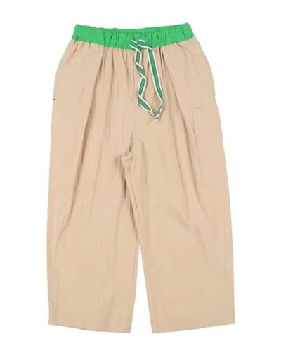 Maan Babies'  Toddler Girl Pants Sand Size 6 Cotton In Neutral