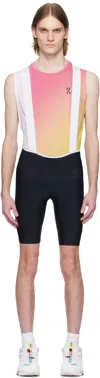 Maap Black Bleach Design Werks Edition Team Evo Cargo Bib In Black/chrome
