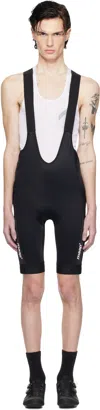 Maap Black Training Bib 3.0 Shorts In Black/black