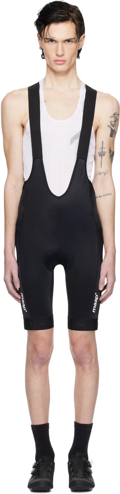 Maap Black Training Bib 3.0 Shorts In Black/black