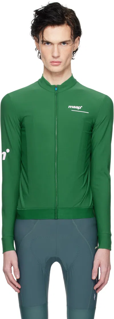 Maap Green Training Thermal Ls Jersey T-shirt In Verdant Green