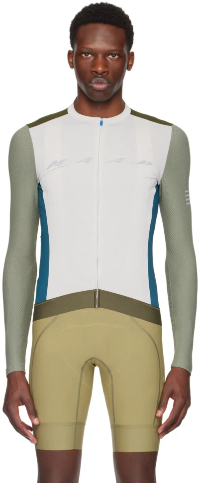 Maap Multicolour Evade Offcuts Pro Base Long Sleeve T-shirt In Fog Mix