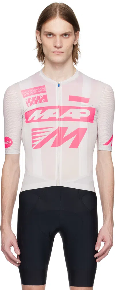 Maap Off-white Bleach Design Werks Edition Pro Air Jersey In White/cream
