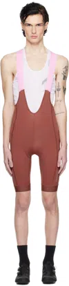 Maap Red & Pink Training Bib 3.0 Shorts In Rhubarb