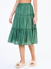 Mabe Della Midi Skirt In Khaki