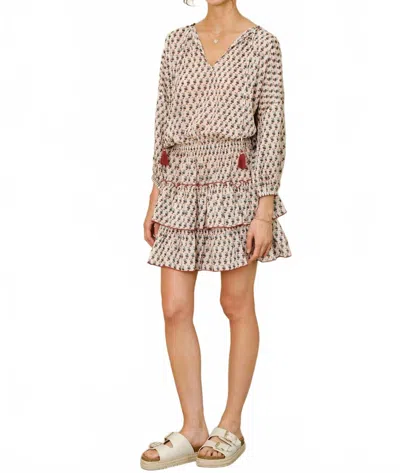 Mabe Devi Print Long Sleeve Dress In Multi