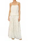 Mabe Embriodered Maxi Skirt In Mustard
