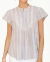 Mabe Freya Short Sleeve Top In Multi Stripe In Multi