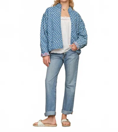 Mabe Jenna Quilted Jacket In Blue