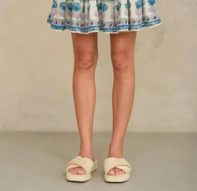 Mabe Myla Print Mini Skirt In Blue