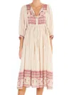 Mabe Ode Print Gathered Dress In Multi In Multi