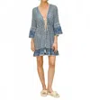 Mabe Viti Print Cover Up In Blue In Blue