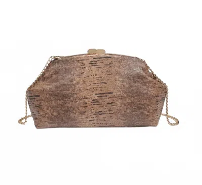 Mabe Women's Camille Clutch In Brown