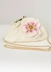 Mabe Women's Carrie Corsage Clutch In Ivory