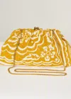 Mabe Women's Sylvie Bead Clutch In Mustard Yellow