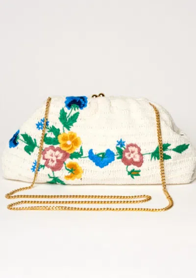 Mabe Women's Vela Crochet Clutch In Ivory