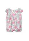 Mabel + Honey April Cap Sleeve Romper In Multi