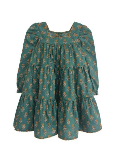 Mabel + Honey Kids'  Autumn Ivy Dress In Gray