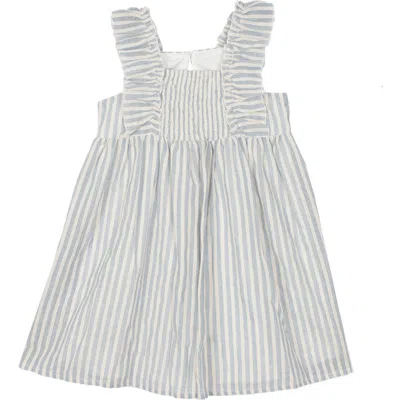 Mabel + Honey Blake Baby Toddler Dress In Gray